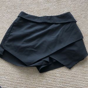 Black envelope skirt